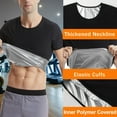 thumbnail image 3 of ANYFIT WEAR Sauna Suit for Men Sweat Shirt Workout Sports Fitness Compression T-Shirt Body Shaper, 3 of 8