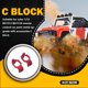 thumbnail image 4 of Dirección de materiales premium Carrier de portabebos delantero C de tipo útil para instalar Estabilidad práctica controlado controlado para automóviles RC RC Rojo Pack of 2 Inevent FN001474-02, 4 of 7