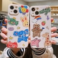 thumbnail image 2 of Cute Graffiti Cartoon Animal Bear Pig Giraffe Crocodile Elephant Rabbit Soft Phone Case Compatible with iPhone Case (Elephant,iPhone 14 Plus), 2 of 6