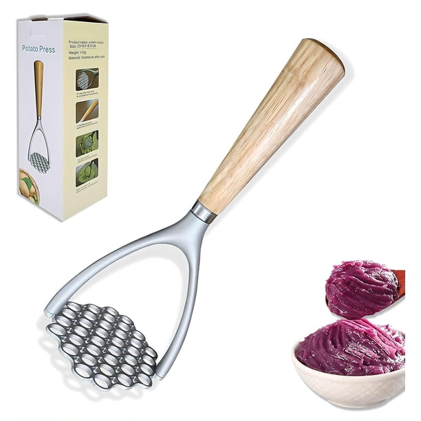 Triturr de papas, triturr de papas profesional, herramienta de cocina, triturr de frijoles portátil, herramienta de trituración de metal con mango