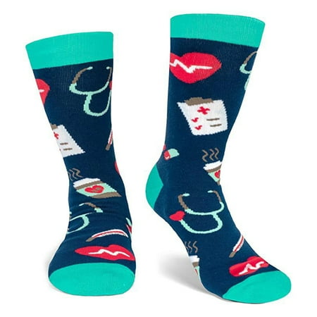 

SIEYIO Hospital Appliance Cotton Socks Funny Stethoscope Medicine Doctor Nurse Hosiery