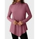 thumbnail image 5 of Talla grande Tops de tallas grandes,Camiseta informal de manga larga con cuello redondo para mujer, blusa de poliéster, corte suave y cómodo, largo regular para uso diario, sopatenor, 5 of 9