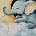 thumbnail image 5 of Autua Elephant Cloud Moon Home Bathroom Curtain Decoration Chic Modern Decor Shower Curtain with Hooks 60"x72, 5 of 7