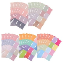 CCOCC 5pcs Sticky Index Tabs Book Page Markers Self-Adhesive Dividers Blank Monthly Tabs Writable Bookmark Notes Flags Planner Stickers