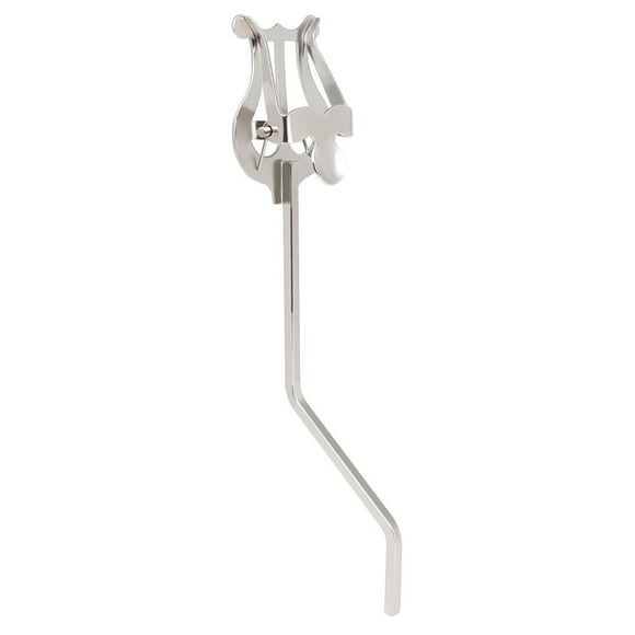 KAKOWELY 1Pc Creative Saxophone Music Score Clip Saxophone Sheet Music Clamp-on Holder (Silver),7.48X"X1.93"X1.81"