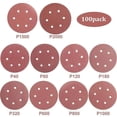 thumbnail image 2 of Paquete de 100 discos de lijado de 125 mm, discos de lijado, papel de lija 40/80/120/180/320/600/800/1000/1500/2000 (10 discos por tamaño de grano), 2 of 4