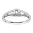 thumbnail image 5 of Solid 10k White Gold Diamond Engagement Ring Size 6 (.34 cttw.), 5 of 8