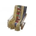 thumbnail image 4 of Tiki Bar Soft Flannel Fleece Throw Blanket, Colorful Vivid on Vintage Style Backdrop Geometric Prehistoric, Cozy Plush for Indoor and Outdoor Use, 50" x 60", Multicolor, by Ambesonne, 4 of 6