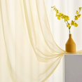 thumbnail image 3 of Cortinas de gasa transparente TOAVA DECO, color amarillo claro, 213 x 213 cm, 2 unidades, 3 of 9