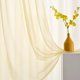thumbnail image 3 of Cortinas de gasa transparente TOAVA DECO, color amarillo claro, 213 x 213 cm, 2 unidades, 3 of 9