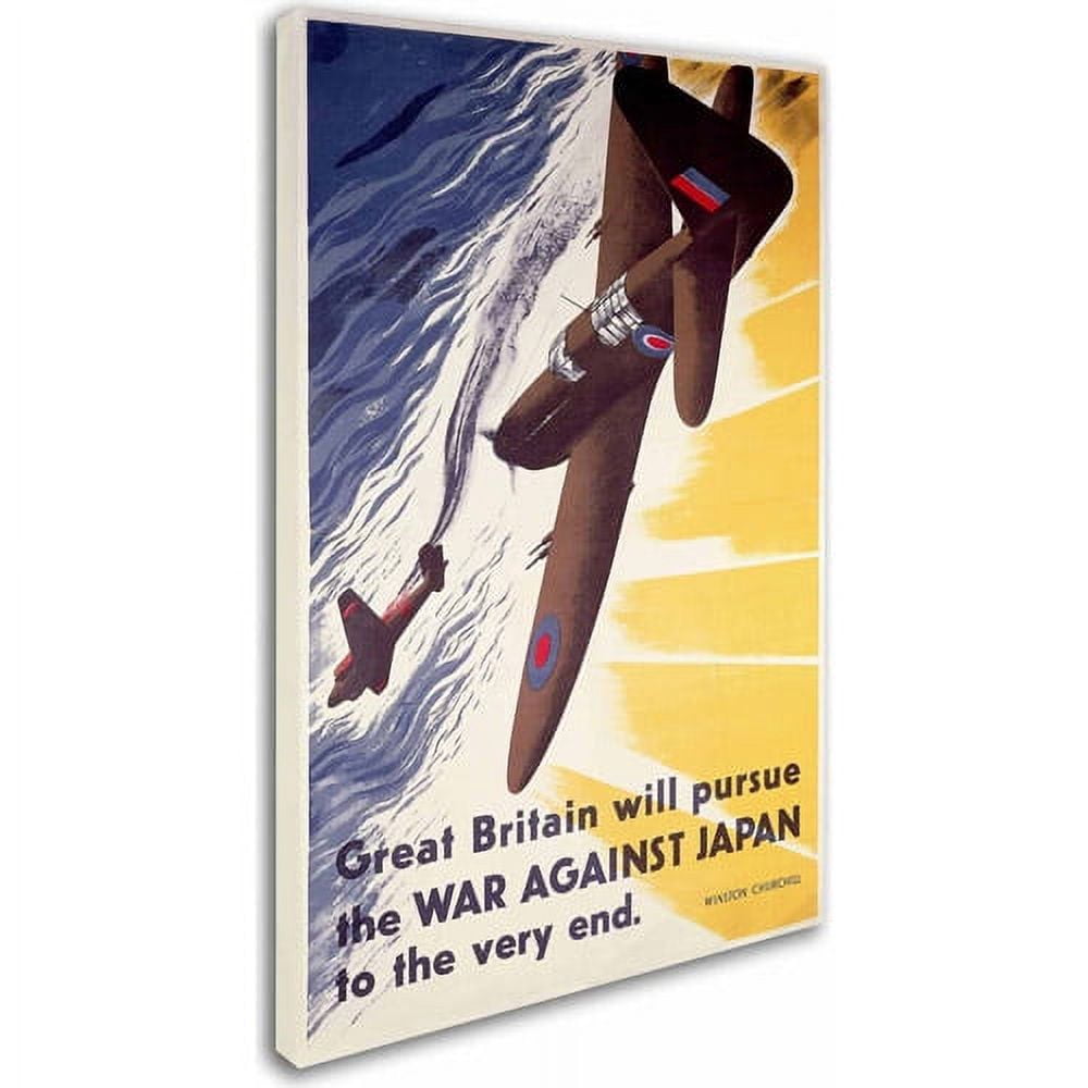 Trademark Fine Art "Great Britain Will Pursue War Against Japan" Canvas Art