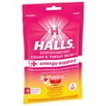 thumbnail image 3 of HALLS Cough and Throat Relief Plus Energy Support, Strawberry Lemonade Cough Drops, 25 Drops, 3 of 14