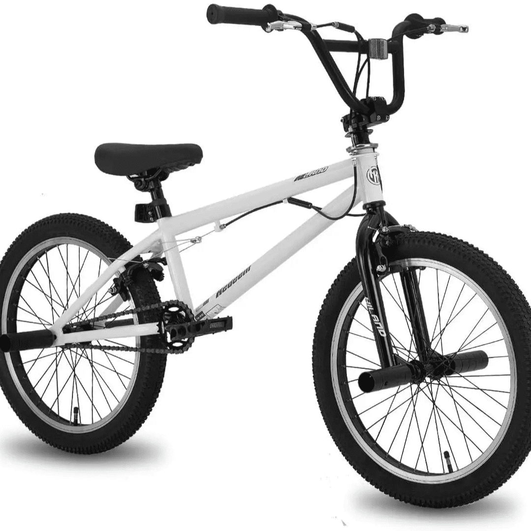 0402-124 BMXバイク　HILAND　ホワイト HILAND, 20'' BMX Bike, 32x14T Gearing, Adults with Steel Frame