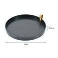 thumbnail image 2 of 1pc PU Leather Handle Tray Cosmetic Sundries Storage Plate Desktop Storage Tray, 2 of 8