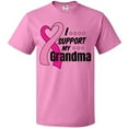 thumbnail image 3 of Inktastic Breast Cancer Awareness I Support My Grandma Pink Ribbon T-Shirt, 3 of 5