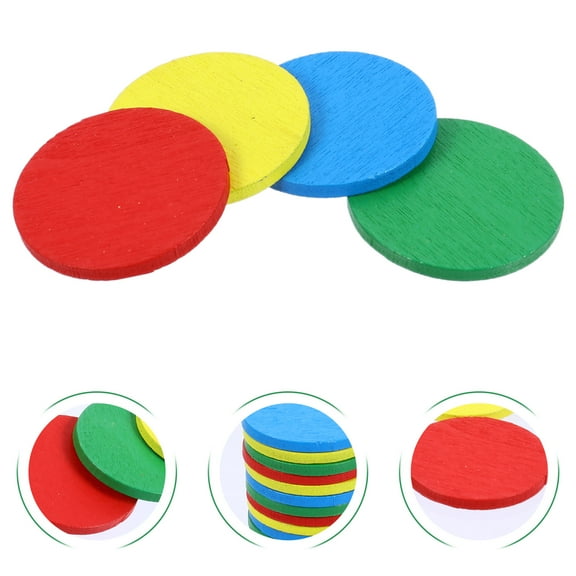 Niceauty Assorted Color Game Chips Made of Synthetic Material for Decoration and MultiUse 1 Set