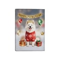 thumbnail image 2 of Happy New Year 2026 Samoyed Holiday Balloons Party Snow Travel Passport Wallet Siberian Sammy Dog Lover PU Leather Passport Holder Cover - 13018, 2 of 5