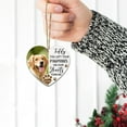 thumbnail image 5 of Memorial Sympathy Christmas Ornament Gifts for Pet Dog Cat Loss in Heaven - Pawprints On Hearts Name Photo Ceramic Heart Ornament for Dog Cat Mom Dad Owner - Christmas Ornament -..., 5 of 6