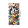 thumbnail image 3 of Sahpxhe Happy Easter Party Supplies,Easter Door Curtain Party Door Cover Decoration Porch Banner Spring Theme Welcome Bunny Door Backdrop for Easter 70.8 x 35.32 inch Multicolor, 3 of 6
