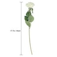 thumbnail image 2 of GOOHOCHY 10 piezas de flores artificiales de tallo largo, rosas de seda, ramo de flores para bodas, fiestas, decoración del hogar (blanco), 2 of 8
