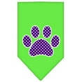 thumbnail image 6 of Pet and Dog Bandana Screen Printed, "Purple Swiss Dot Paw", 6 of 10