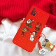 thumbnail image 1 of Christmas 3D Reindeer Santa Claus Tree Hat Case For iPhone X XR For iPhone XS Max Snowman 3D Key Chain Tpu Cover, 1 of 5