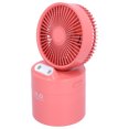 thumbnail image 3 of Humidificador con ventilador de 4000 mAh, pulverizador de niebla doble, carga USB, ventilador, humidificador de refrigeración para dormitorio, rojo, 3 of 10
