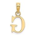 thumbnail image 4 of Diamond2Deal 14K Yellow Gold Block Letter G Initial Pendant for Women, 4 of 6