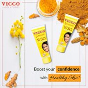 Vicco Turmeric Skin Cream WSO (without sandalwood oil) 60 gm box Pack of 2