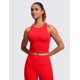 thumbnail image 2 of Top Corto sin Costuras con Cuello Alto y Textura Acanalada CRZ YOGA Rojo XS, 2 of 4