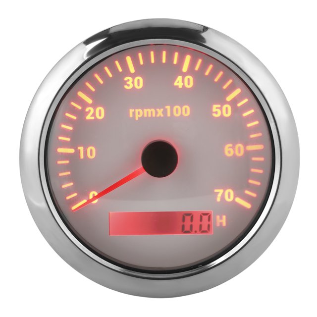 Tacho Gauge, 85mm Pointer Tachometer High Accuracy For Yachts For Cars