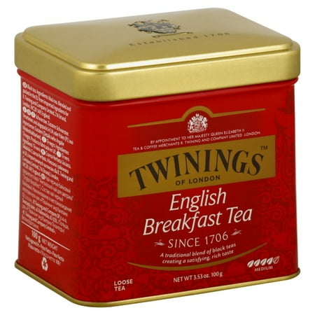 - Twinings of London English Breakfast Loose Tea, 3.53 oz