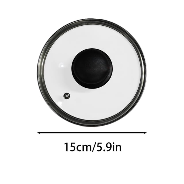 Frying Pan with Lid Universal Glass Lid with Sturdy Handle for Frying Pan Tempered Glass Lid Transparent and Thickened Universal Lid for Pots and Pans