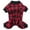 Red, variant on 100% Cotton Buffalo Plaid Dog Clothes Puppy Pajamas Pet Apparel Cat Onesies Jammies Doggie Jumpsuits,Pet Pajamas for Dogs Red Plaid Sweaters Soft Clothes