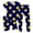 Dark Blue, variant on Big Girls Outfits Star Print Round Neck Short Sleeve T Shirt Shorts Sleepwear Three Piece Comfy Casual Sleepwear For Kids Spring Loungewear Cute Sets Size 9-10T