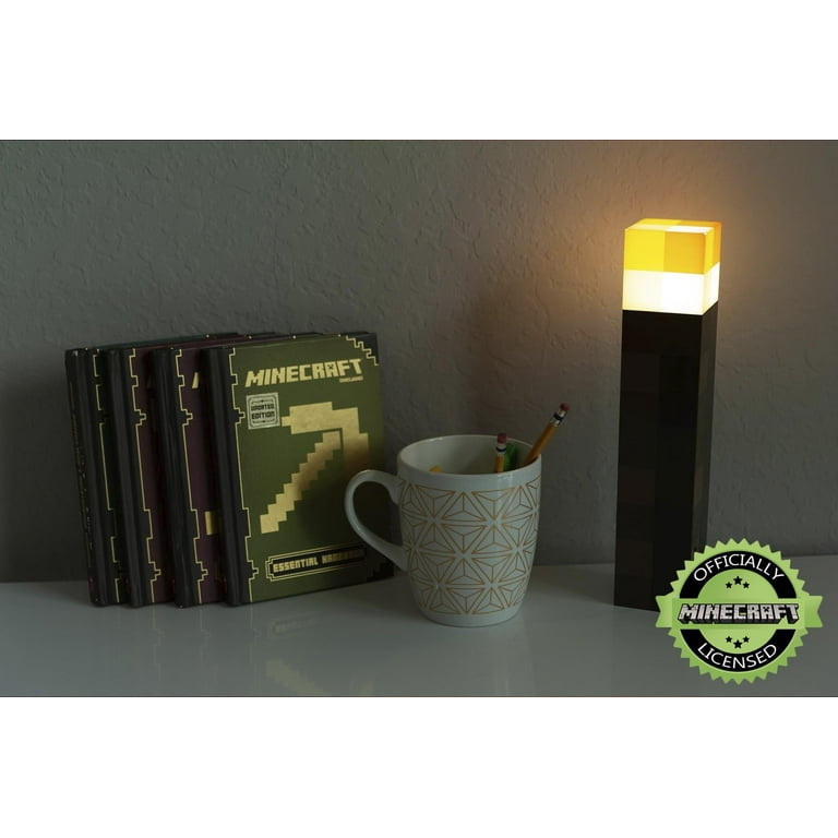 Minecraft, Torch Shape Lamp, Bedside Night Light USB Rechargeable
