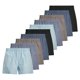 thumbnail image 1 of JACK&JONES calzoncillos bóxer tejidos para hombre, pack de 10 JACMILANO WOVEN BOXERS 10 PACK, algodón Negro/Marrón/Azul S (Small), 1 of 7