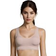thumbnail image 1 of Hanes Womens Invisible Embrace Comfort Flex Fit Wirefree Bra, M, Warm Steel, 1 of 6