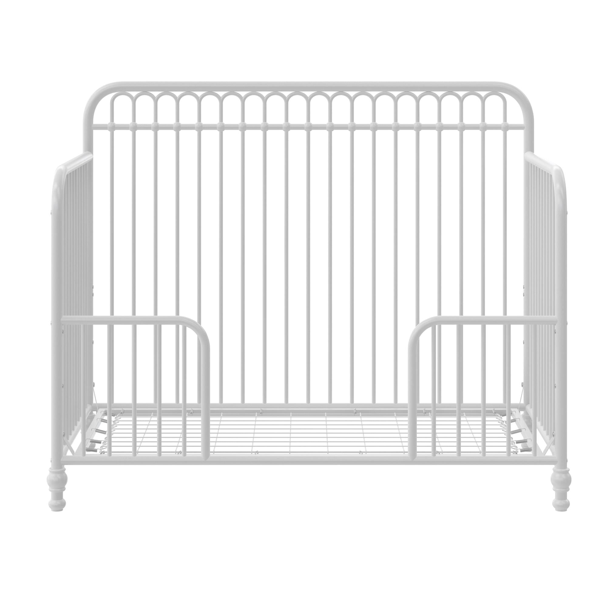 Little Seeds Ivy 3 In 1 Convertible Metal Crib White Walmart Com