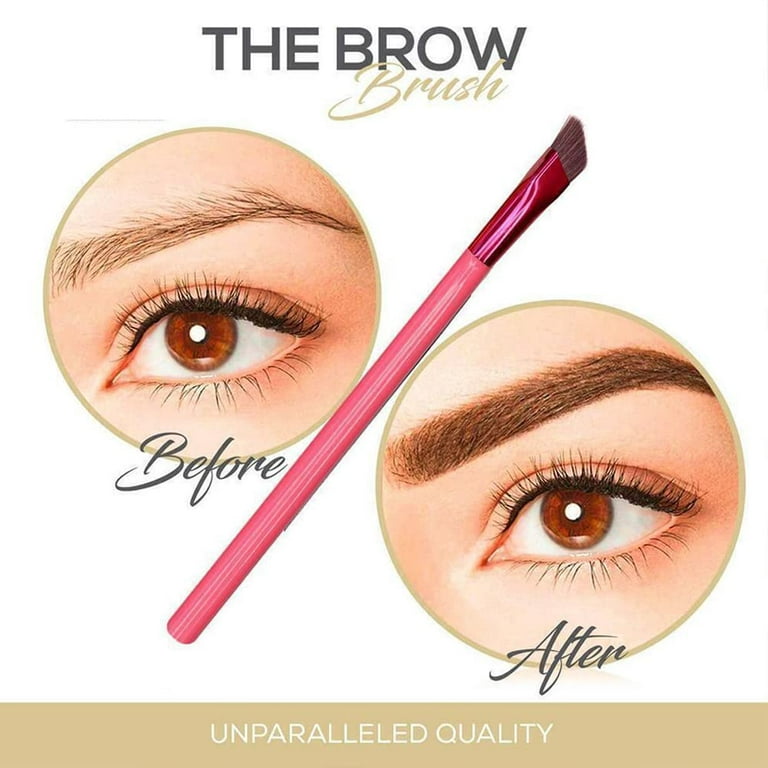Multi-Function Eyebrow Brush,Square Angled Eyebrow Brush,Professional  Eyebrow Brush Three-Dimensional Concealer Makeup Brush Angled Eyebrow  Hairline Brush (3Pcs) 