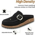 thumbnail image 6 of 2025 new fashionable women's shoes suede soft leather classic cork shoes anti slip slippers waterproof mule home sandals soft top shoelaces arch support, 6 of 10