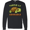 thumbnail image 3 of Inktastic Turtle-ly Adorable Cute Turtle Long Sleeve T-Shirt, 3 of 5