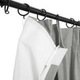 thumbnail image 4 of TWOPAGES Light Blocking Drape 42 W X 96 L Inch Pinch Pleat Blackout Curtain for Kitchen, 1 Panel, Light Grey, 4 of 5