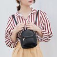 thumbnail image 4 of Mochila para mujer práctica hermosa PU Mini mochila para mujer correa de hombro extraíble suave para niñas para el día a día Anggrek Otros, 4 of 8