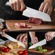 thumbnail image 2 of GPED Juego de Cuchillos con Bloque, Juego de Cuchillos de Cocina con Bloque, 16 Pzas de Cuchillos de Chef Profesional con Afilador de Cuchillos y 8 Cuchillos para Bistec, Juego de Cuchillos de Acero, 2 of 7