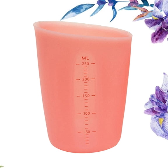 NICEXMAS Translucent Measuring Cup Small Liquid Measuring Cup Silicone Double Scale for Baking 1Pcs