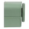 thumbnail image 7 of HofferRuffer Remote Control Holder, 360 Degree Spinning, PU Leather Desk Organizer, 5 Compartments Storage (Light Green), 7 of 7