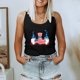thumbnail image 2 of Cuello redondo para mujer Día de la Independencia Impresión Sin mangas Casual Chaleco suelto Tops Fridja gh39, 2 of 5