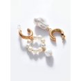 thumbnail image 4 of Gold Plated Pearl Beaded Drop Earring, 4 of 4