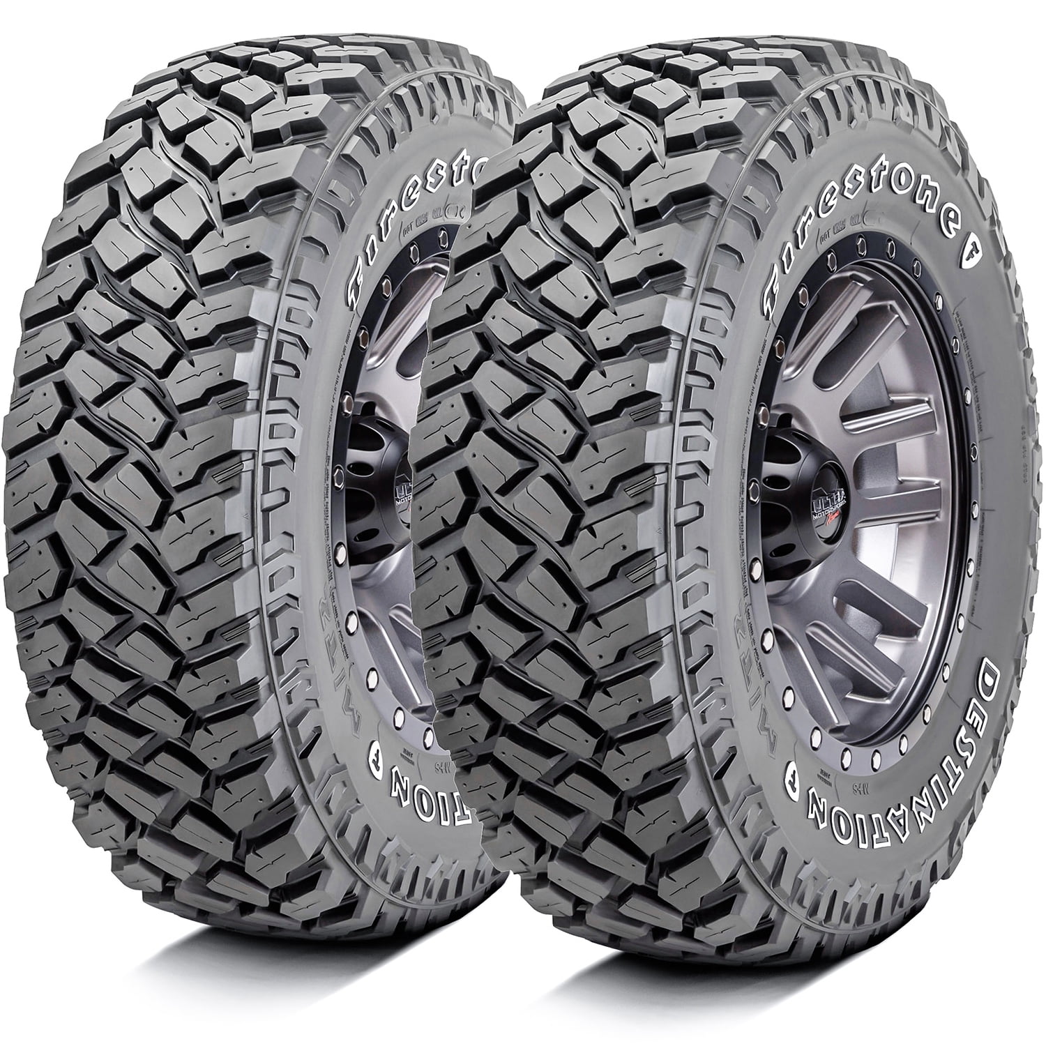Set of 4 Firestone Destination M/T2 31X10.50R15 109Q C 6 Ply mud